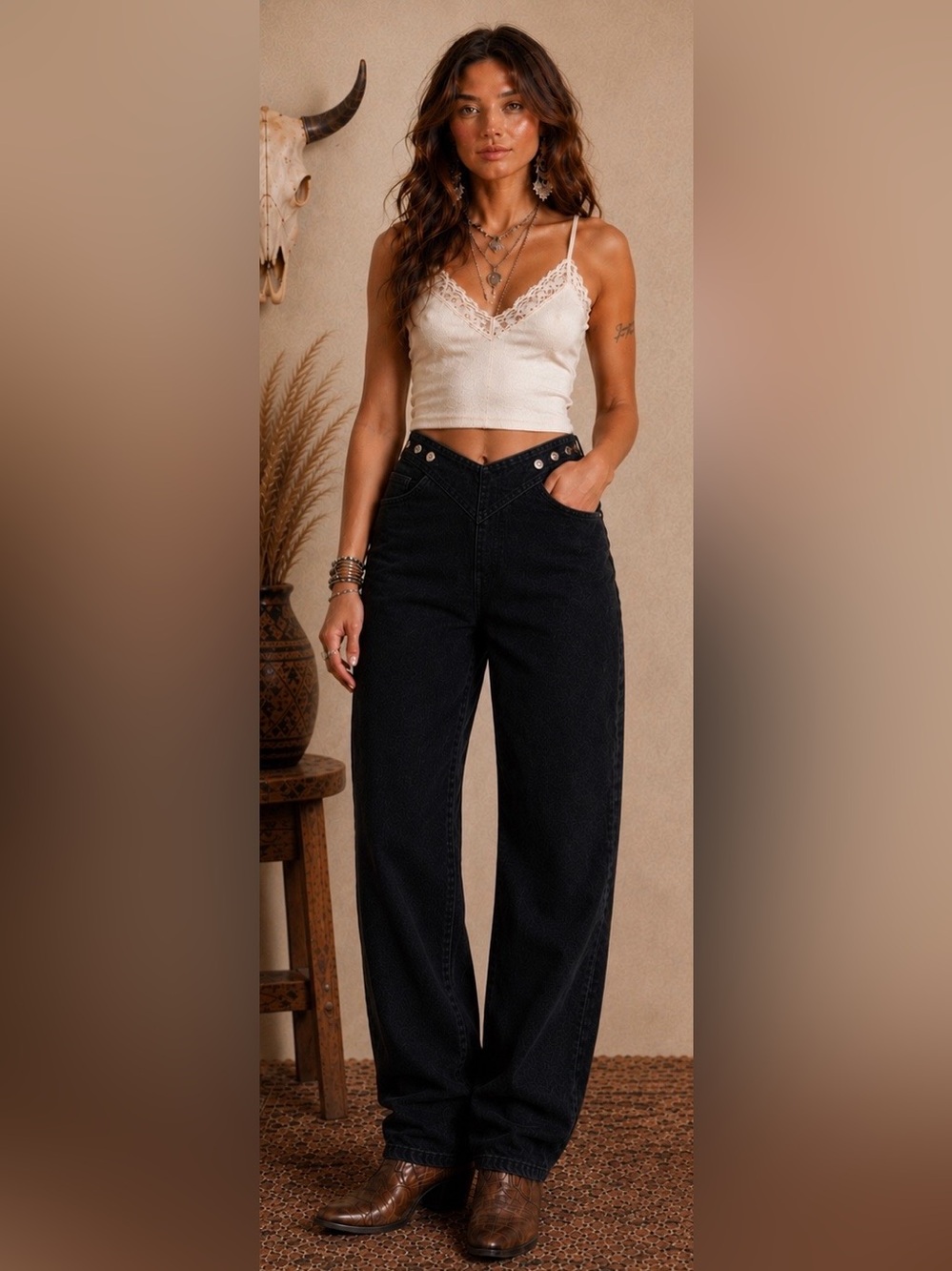Rare Vintage Rockies High Rise Back Zip Jeans